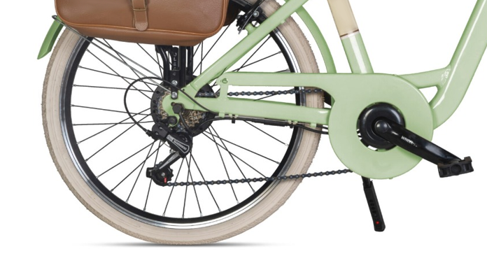 Bicicletta elettrica E-CLASSIC 24” LADY, 6 VELOCITÀ - Airbici - immagine 10