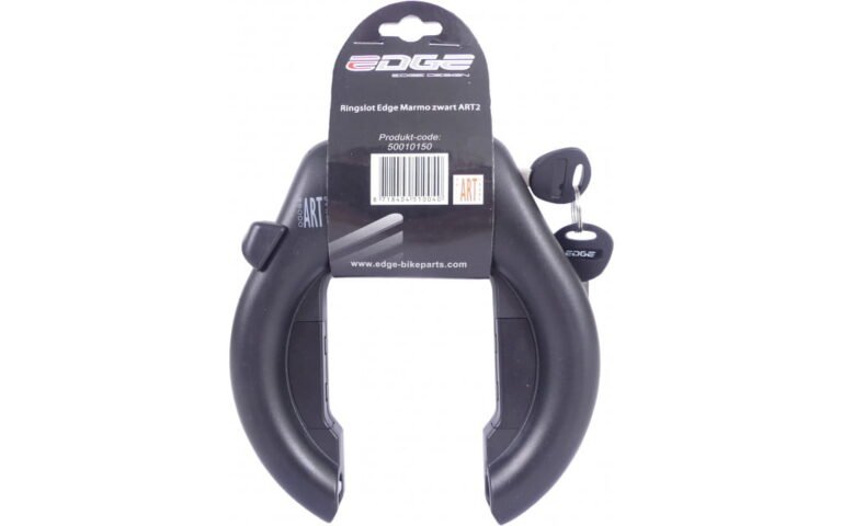 Lucchetto ad anello per telaio bici Edge Marmo - nero