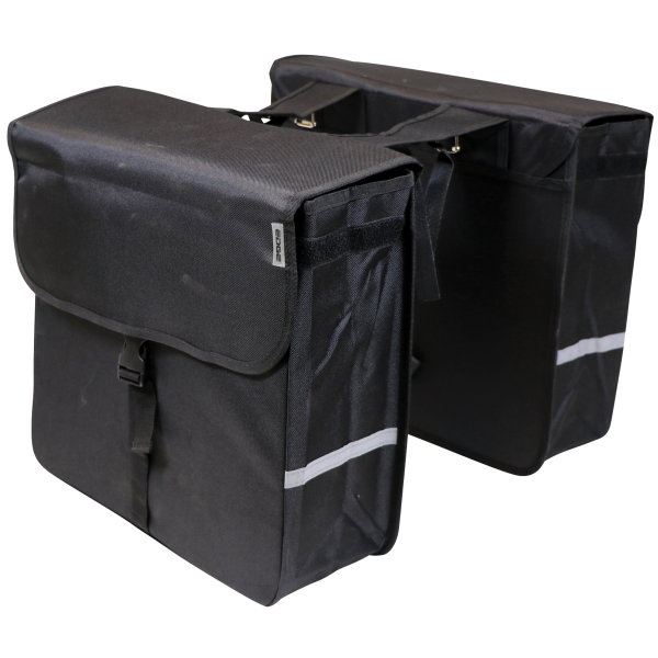 Borsa doppia per bicicletta Edge Luxe Shopper 40 litri 38 x 40 x 14 cm (2x) - nera