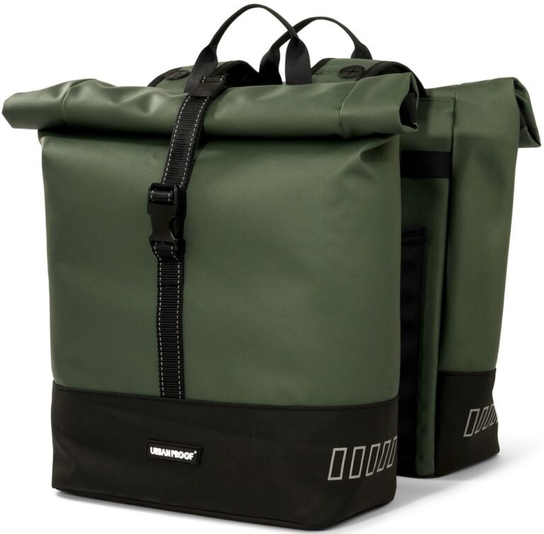 Borsa doppia da bici riciclata Urban Proof Rolltop 38 litri 30 x 15 x 42 cm