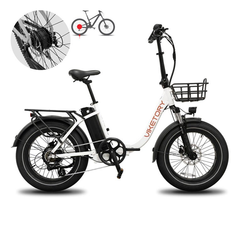 VIKETORY GRANIT eBike FATBIKE pieghevole Bianca