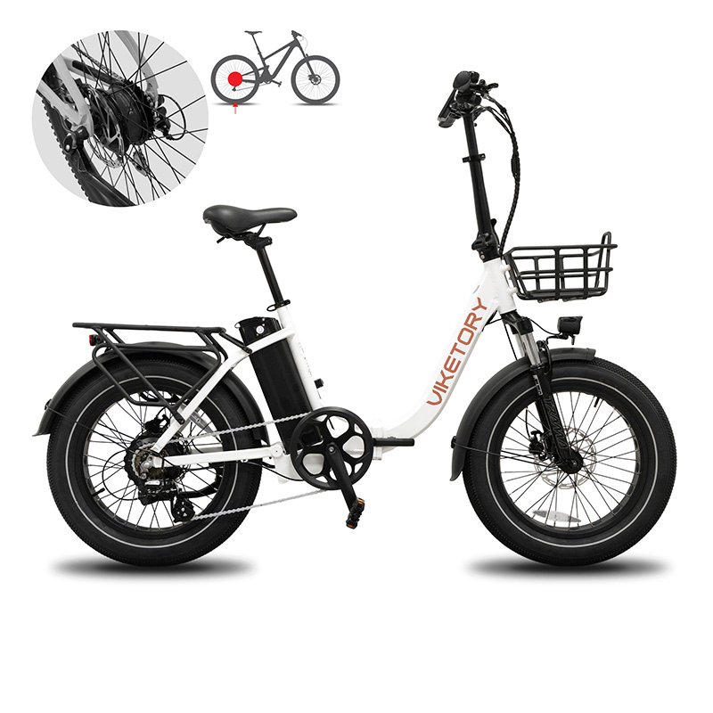 VIKETORY GRANIT eBike FATBIKE pieghevole Bianca