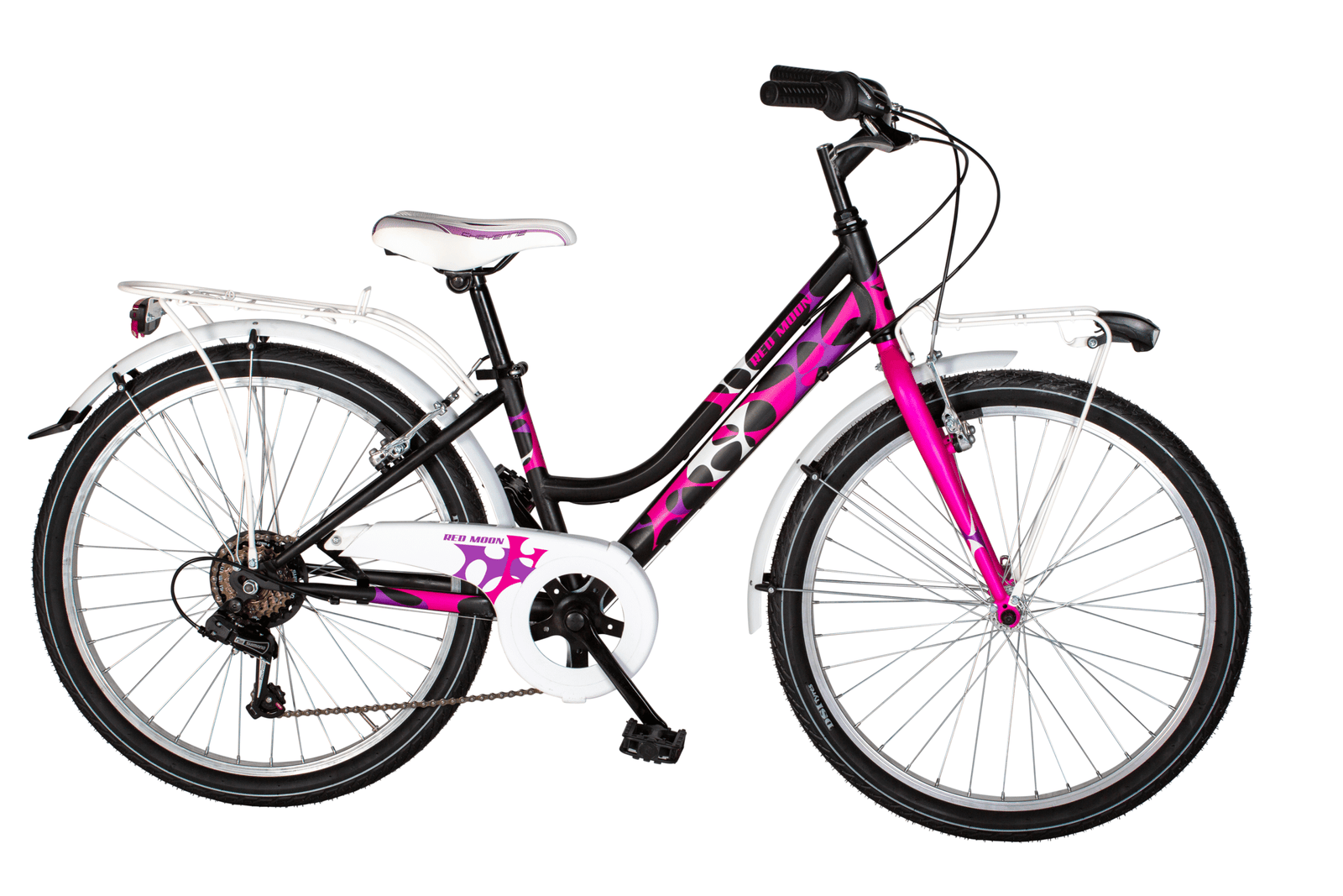Bicicletta Bambini Airbici Red Moon Lady 24" 6 Velocità