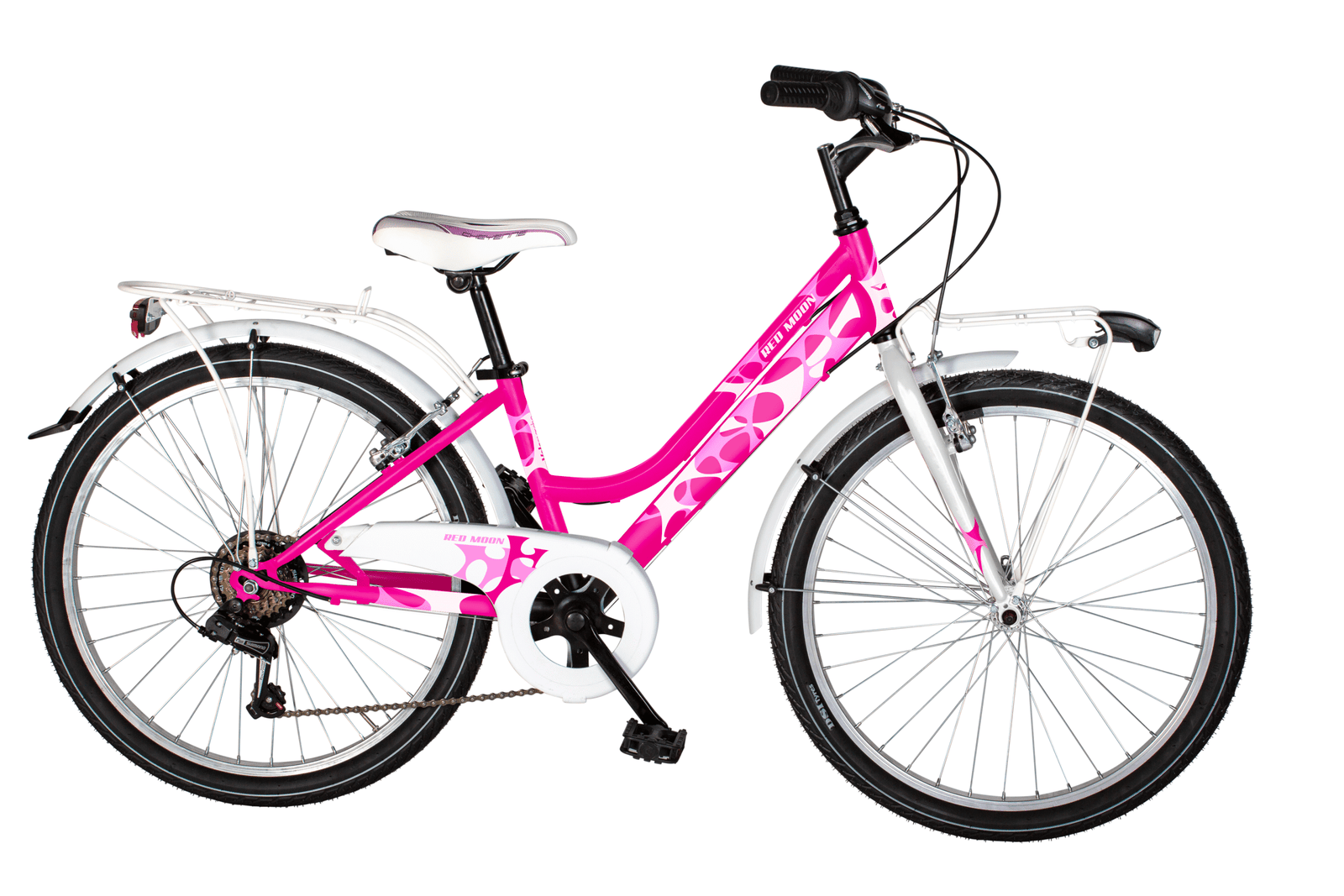 Bicicletta Bambini Airbici Red Moon Lady 24" 6 Velocità - immagine 3