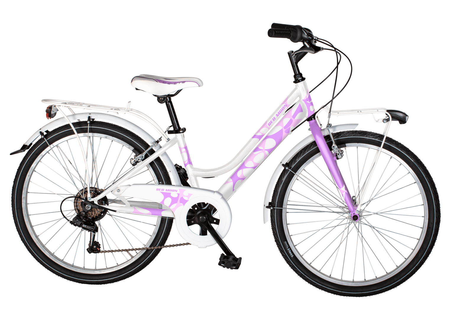 Bicicletta Bambini Airbici Red Moon Lady 24" 6 Velocità - immagine 2