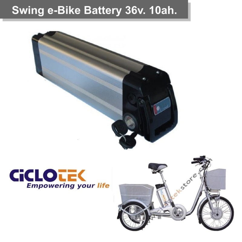 Batteria Swing 36V 10 Ah Ciclotek
