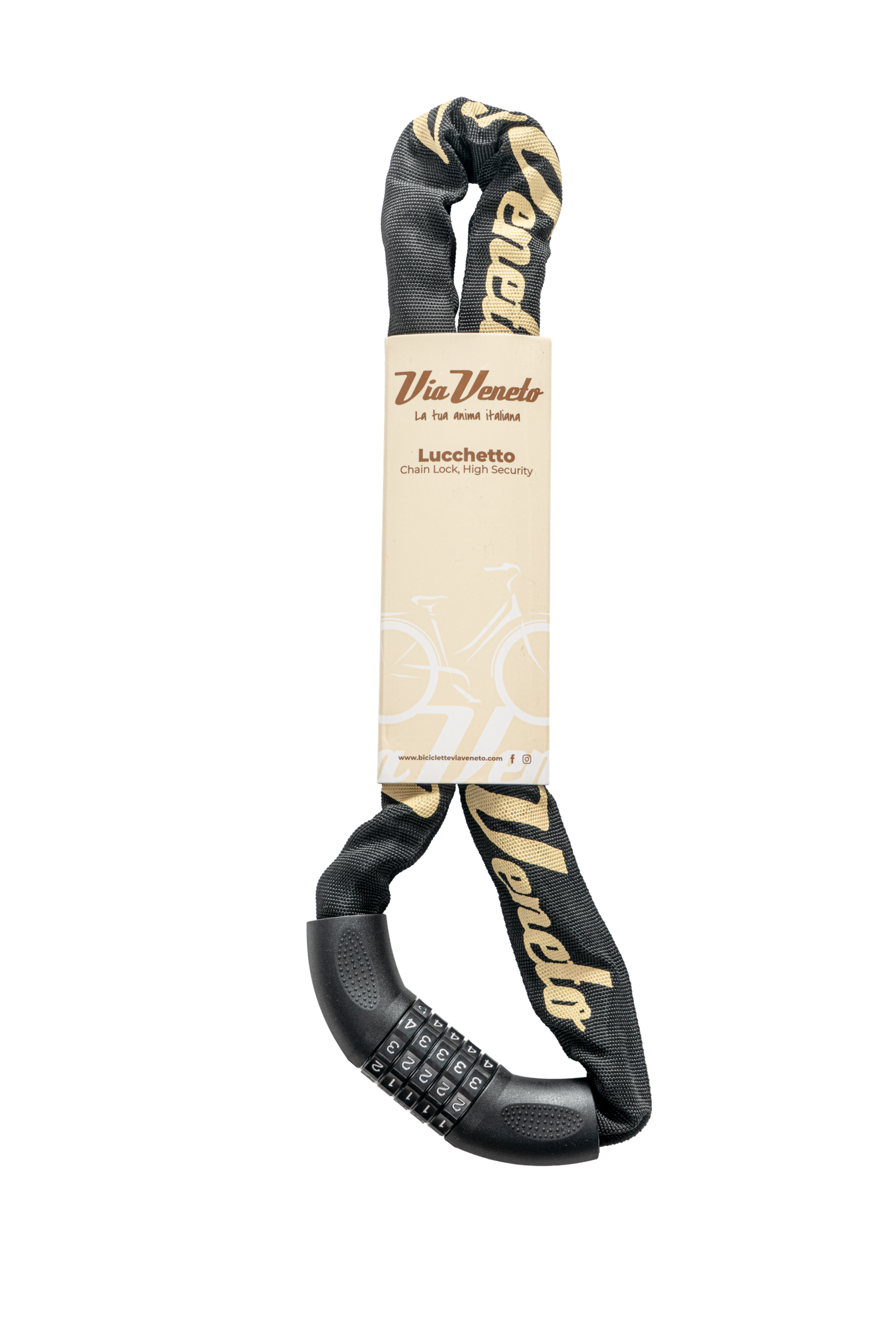 Lucchetto originale Via Veneto con combinazione