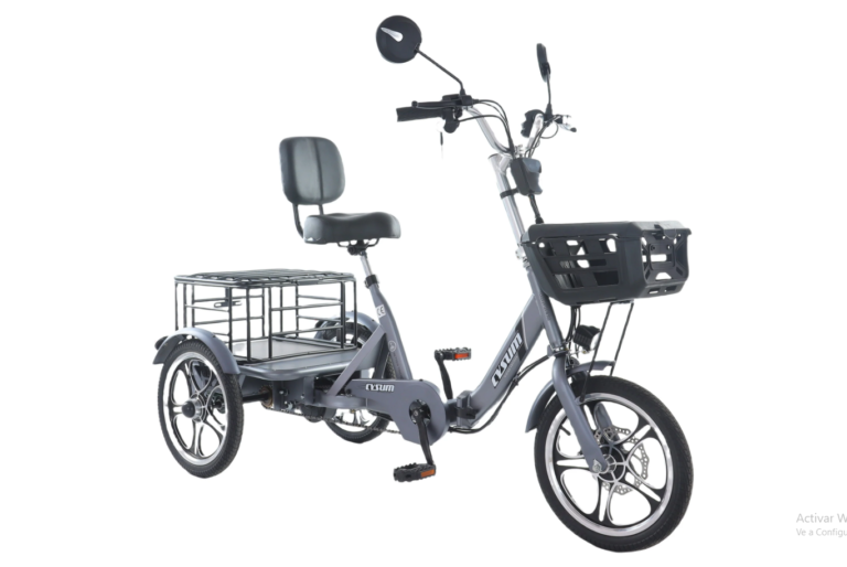 Triciclo elettrico Cysum T1 Pro: motore da 48 V e 250 W, batteria da 48 V e 22 Ah, pneumatici da 16 x 2,3 pollici