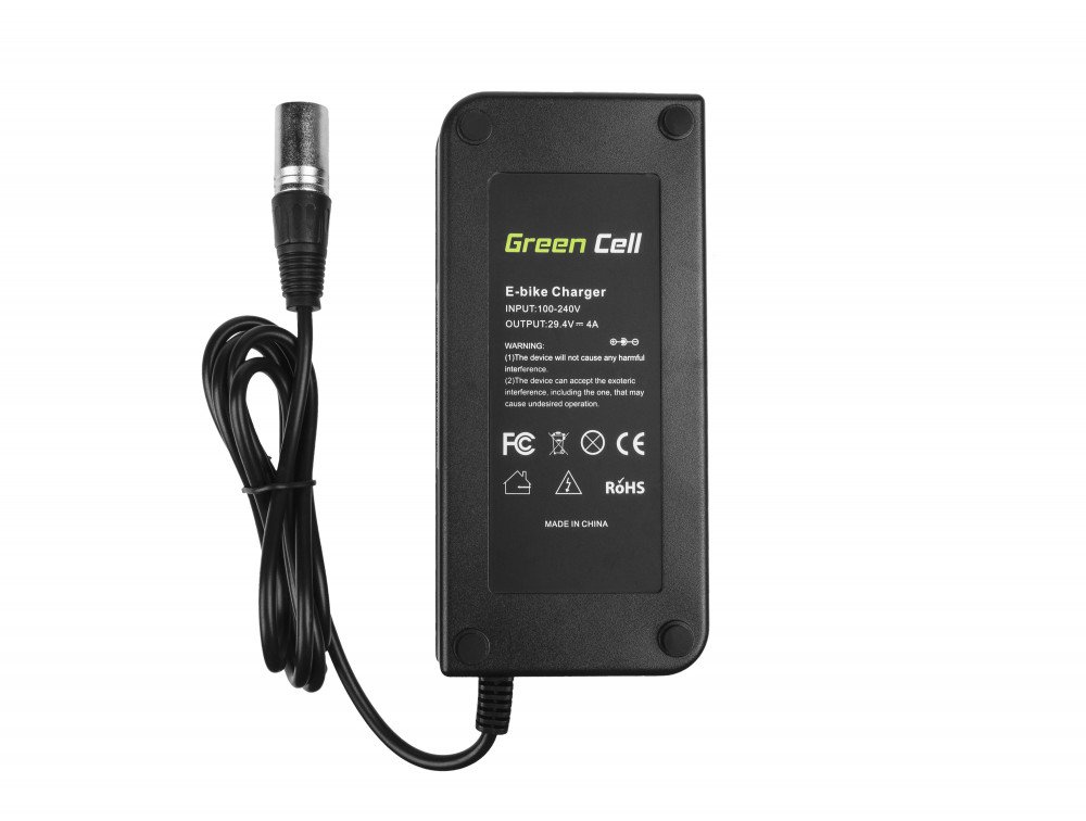 Caricabatterie da 29,4V 4A (Cannon) per batterie EBIKE 24V - Airbici - immagine 4