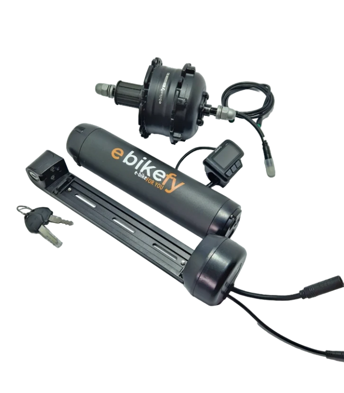 Nuovo Kit EBIKEFY con batteria da 7 Ah, motore 250W